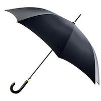 totes Automatic Black Leatherette Handled Umbrella Black