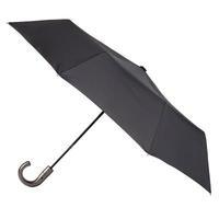 totes automatic plastic crook umbrella black 3 section