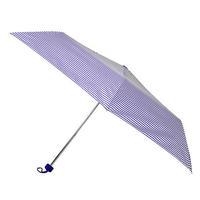 totes Lime/Blue Thin Stripe Mini Umbrella (3 Section)