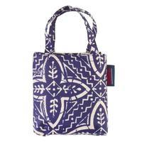 totes Navy Batik Print Shopping Bag