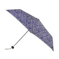 totes supermini navy batik print umbrella 3 section
