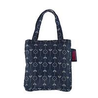 totes navy daisy stem print shopping bag