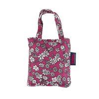 totes raspberry ditsy floral print shopping bag