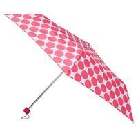 totes Pink Big Dot Mini Umbrella (3 Section)