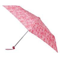 totes Pink Ditsy Miniflat Umbrella (3 Section)