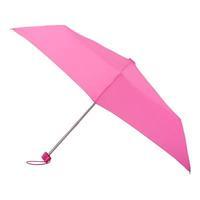 totes Flamingo Pink Miniflat Umbrella (3 Section)