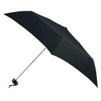 totes Plain Black Mini Umbrella (3 Section)