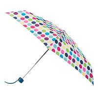 totes mini thin round bright dot print umbrella 5 section