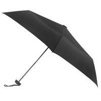 totes Plain Black Miniflat Umbrella (3 Section)