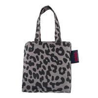 totes taupe leopard print shopping bag