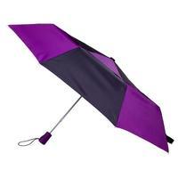 totes Black & Wine Auto Open Double Canopy Umbrella (3 Section)