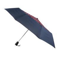totes Auto Open Double Canopy Umbrella with Navy & Scarlet Spot (3 Section)