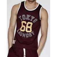 tokyo laundry rookie oxblood basketball vest