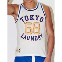 tokyo laundry rookie basketball ivory vest