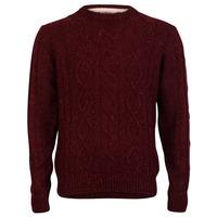 Tokyo Laundry Stockport Cable Knit Sweater in Red