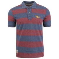 tokyo laundry hunters pass red blue stripe polo shirt