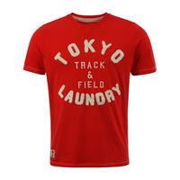 tokyo laundry track field red t shirt