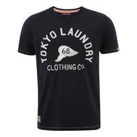 tokyo laundry valley high navy t shirt