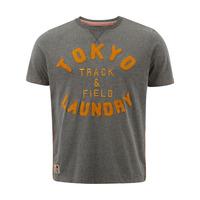 Tokyo Laundry Track & Field Grey t-shirt