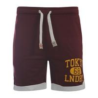 Tokyo Laundry Westbrook oxblood basketball shorts