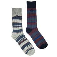 Tokyo laundry Uniondale socks in grey & red (2 Pack)