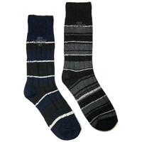 Tokyo laundry Uniondale socks in navy & black (2 Pack)