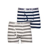 Tokyo Laundry Bryant blue & grey boxers