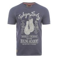 Tokyo Laundry Vincenzo navy t-shirt