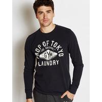 Tokyo Laundry Gym long sleeved top navy