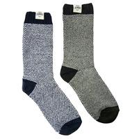 Tokyo Laundry Lynbrook navy & black socks (2 Pack)