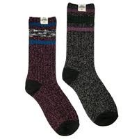 Tokyo Laundry Baypark red & grey socks (2 Pack)