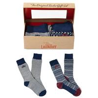 Tokyo Laundry Macklemore blue sock and red sock gift set (2 Pack)