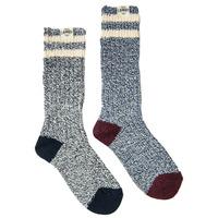 Tokyo Laundry Merrick socks in dark blue& light blue (2 Pack)