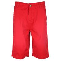 tokyo laundry paolo cotton chino shorts in firebrick red