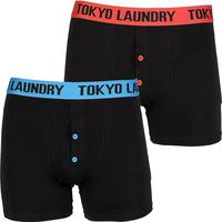 tokyo laundry samson boxer shorts 2 pack paprika swedish blue