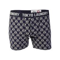 tokyo laundry arrow chaser sports boxer shorts in eclipse blue