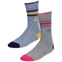 Tokyo Laundry Ensor Ribbed Socks in Blue& Grey