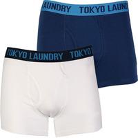 Tokyo Laundry Rhys ( 2 Pack) boxer shorts Optic White & Malibu Blue