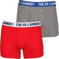 Tokyo Laundry Rhys (2 pack ) boxer shorts Tokyo Red & Grey