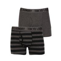 Tokyo Laundry Burbank black & grey boxers