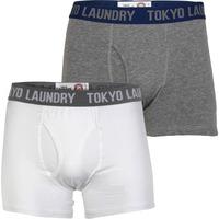 tokyo laundry desoto cove sports boxer shorts 2 pack optic white grey