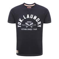 Tokyo Laundry Sioux Falls Dark Navy Crew Neck T-shirt