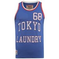 tokyo laundry tokyo bulls blue basketball vest