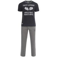 Tokyo Laundry Cohen blue and grey lounge set