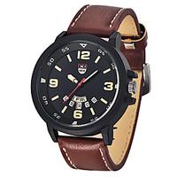 Top Brand Mens Sports Watches Male Leather Army Watch Clock Men Date Quartz Wrist Watch Military Watch