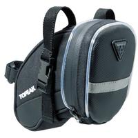 topeak aero wedge iglow saddle bag black small with straps
