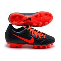 Total 90 Shoot IV FG Kids Football Boots Black/Total Crimson