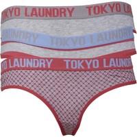 tokyo laundry womens betsy three pack briefs placid blue light greypin ...