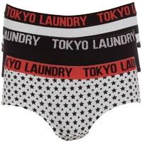 Tokyo Laundry Womens Three Pack Ariana Boy Shorts Ivory/Black