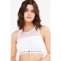 Tommy Hilfiger White Mesh Bralette, WHITE